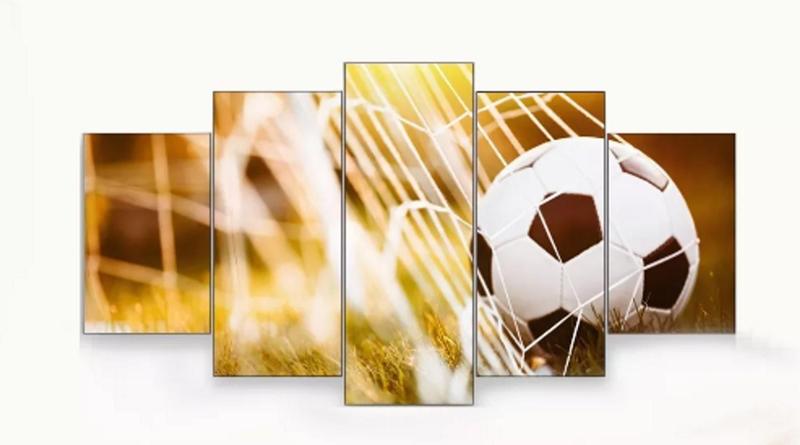 Imagem de Quadro Decorativo Painel Futebol - Bola Na Rede "