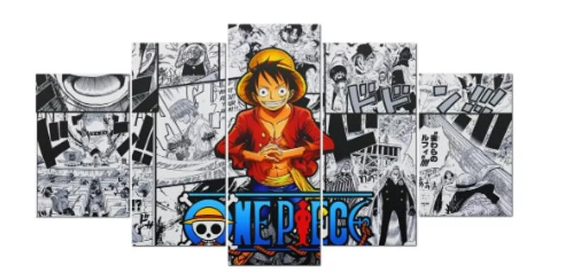 Imagem de Quadro Decorativo Painel One Piece Capitão Luffy Tributo"