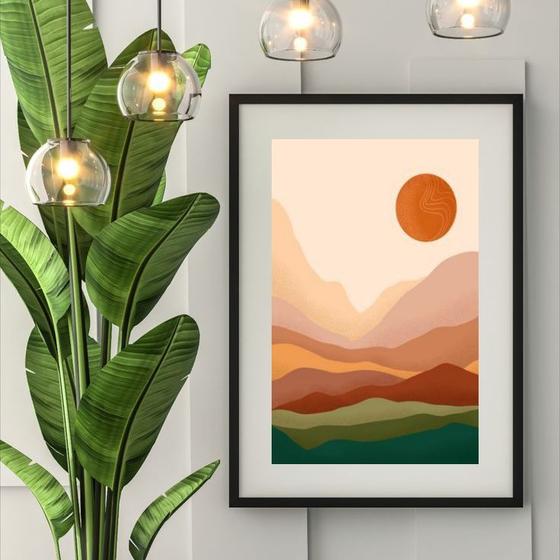 Imagem de Quadro Decorativo Paisagem Boho - 60x48cm