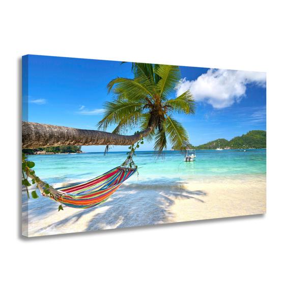 Imagem de Quadro Decorativo Paisagem Decoração Sala Borda Infinita Tela Canvas 55cm X 90cm