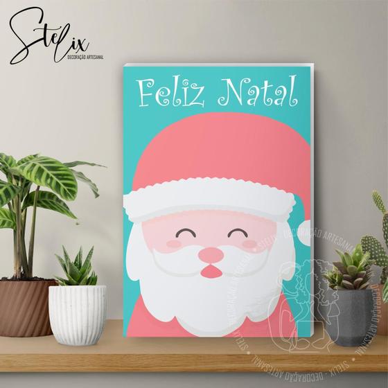 Imagem de Quadro Decorativo Papai Noel Decoração Natalina