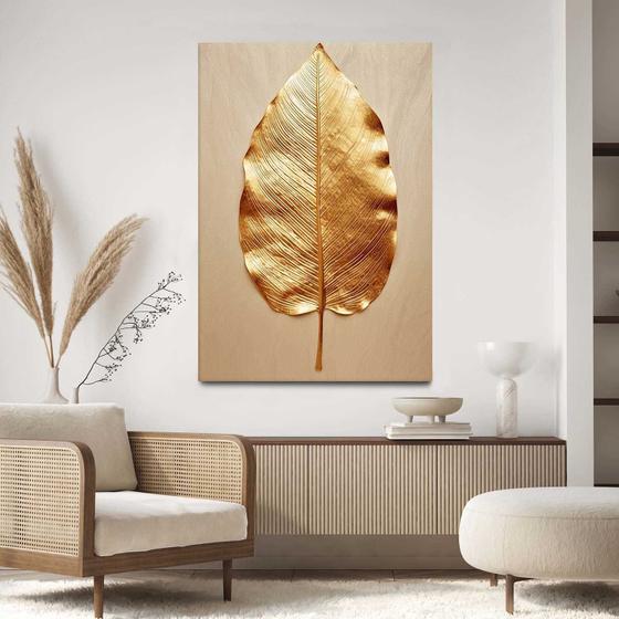 Imagem de Quadro Decorativo Para Sala Quarto Hall Árvore Golden