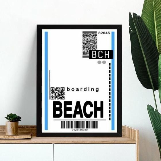 Imagem de Quadro Decorativo Passagem Para Praia 24X18Cm