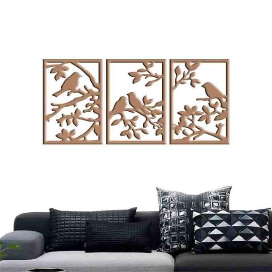 Imagem de Quadro Decorativo Pássaro Vazado - Mdf 3Mm 001