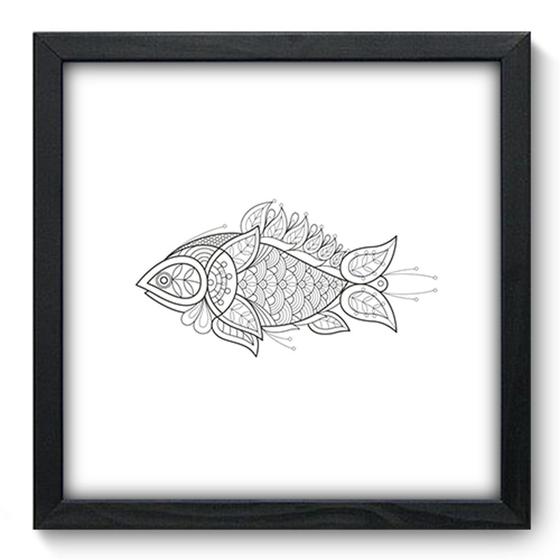 Imagem de Quadro Decorativo - Peixe - 33cm x 33cm - 211qdsp