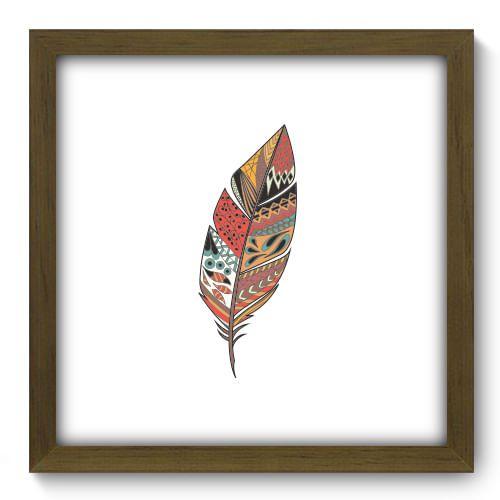 Imagem de Quadro Decorativo - Pena - 33cm x 33cm - 066qddm