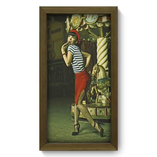 Quadro Decorativo - Pin-up Girl - 19cm x 34cm - 001qdvm Menor preço em Quadro Decorativo - Pin-up Girl - 19cm x 34cm - 001qdvm