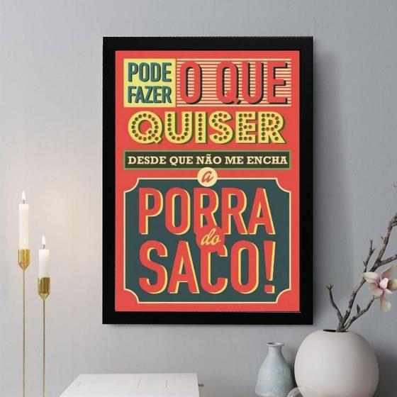 Imagem de Quadro Decorativo Pode Fazer O Que Quiser 24X18Cm