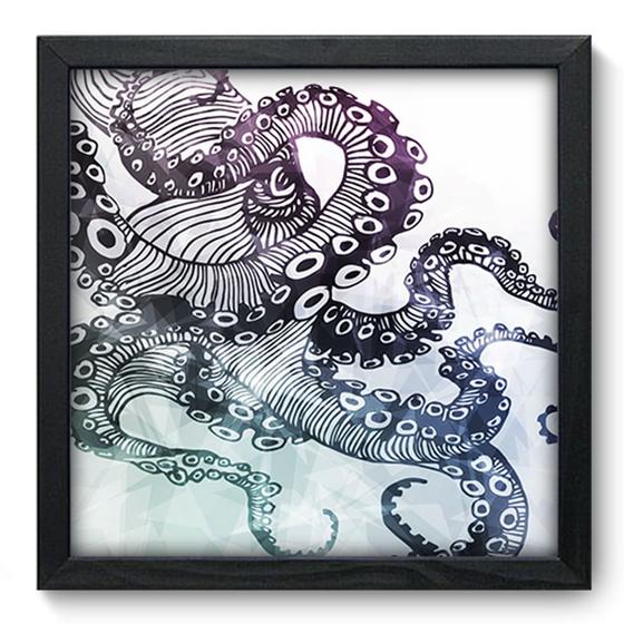 Imagem de Quadro Decorativo - Polvo - 33cm x 33cm - 226qdsp