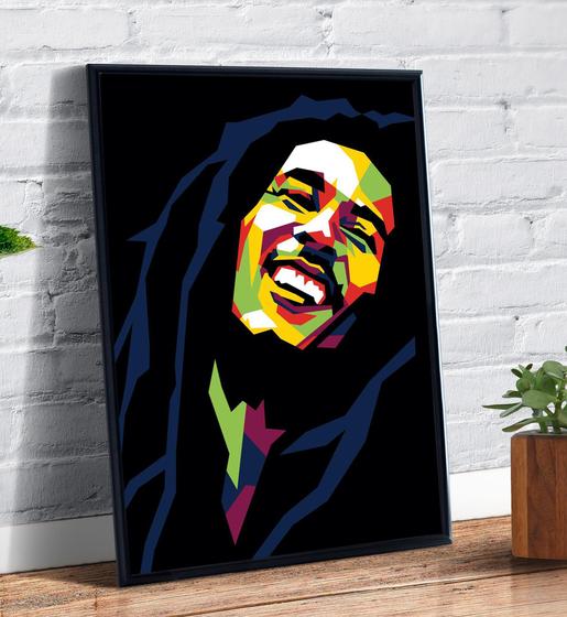 Imagem de Quadro Decorativo Pop Art Bob Marley Cantor Reggae