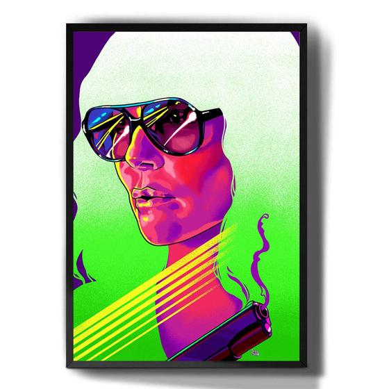 Imagem de Quadro Decorativo Pop Art Mulher Swag Colorida Tumblr