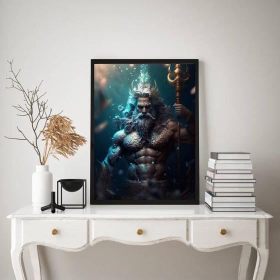 Imagem de Quadro Decorativo Poseidon- Deus Do Mar 33x24cm