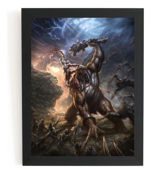 Imagem de Quadro Decorativo Poster Game Arte God Of War 4 Kratos