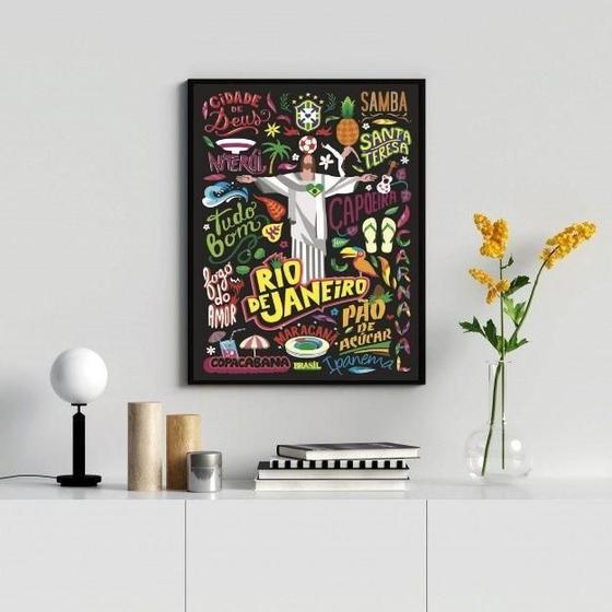 Imagem de Quadro Decorativo Poster Rio De Janeiro 24X18Cm