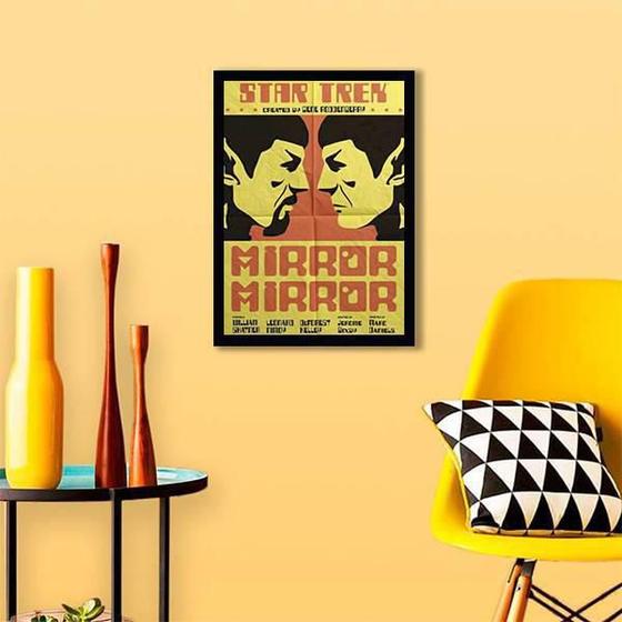 Imagem de Quadro Decorativo Poster Star Trek 34X23Cm - Moldura Branca