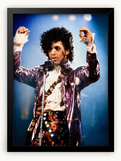 Imagem de Quadro Decorativo Prince Artista Pop A3 30x42cm