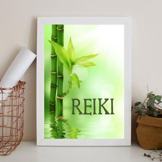 Imagem de Quadro Decorativo Reiki - Bambu Chinês 24X18Cm