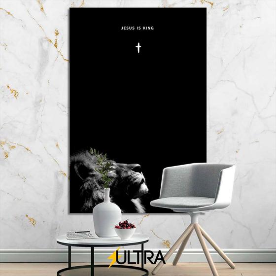 Imagem de Quadro Decorativo Religioso 90x60cm - Força da Fé para o Ateliê de Arte