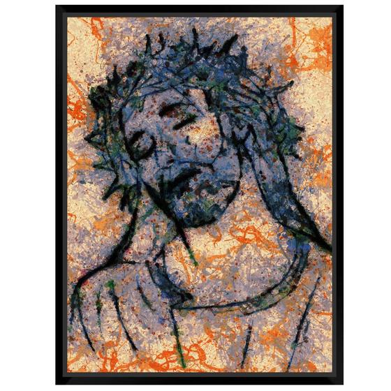 Imagem de Quadro Decorativo Religioso Jesus Coroado mod 1 A3 - FR101