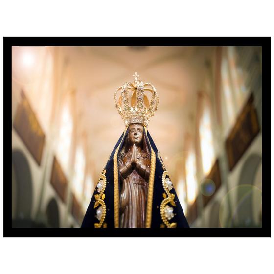 Imagem de Quadro Decorativo Religioso Nossa Senhora Aparecida 30x40cm