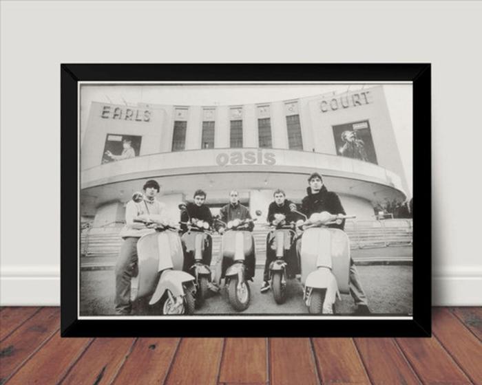 Imagem de Quadro Decorativo Retro Banda Oasis Rock Arte