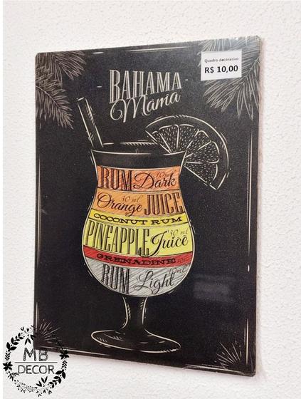 Imagem de Quadro Decorativo Retro Drink Brahma