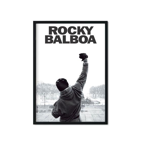 Imagem de Quadro Decorativo Rocky Balboa Cinema Filme Braço Erguido Sala Escritório