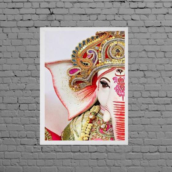 Imagem de Quadro Decorativo Rosto Ganesha 33x24cm