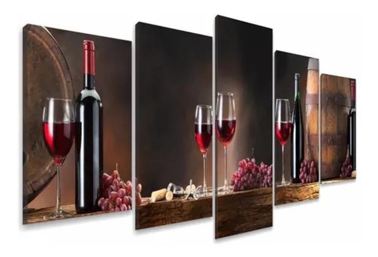 Imagem de Quadro Decorativo Sala Jantar Bar Adega Vinho Tinto