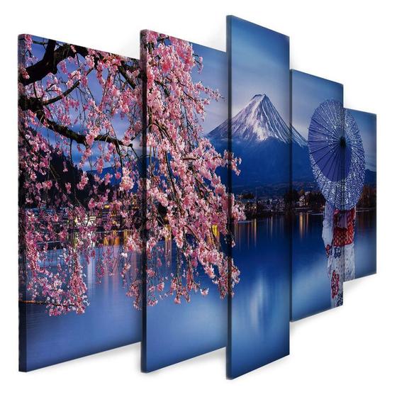 Imagem de Quadro Decorativo Sala Quarto Escritório Paisagem Monte Fuji