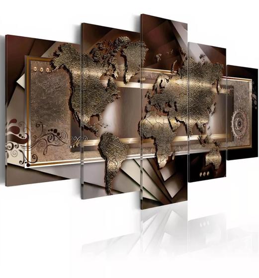 Quadro Decorativo Sala Westeros Got Mapa 115x60 5 Peças Menor preço em Quadro Decorativo Sala Westeros Got Mapa 115x60 5 Peças