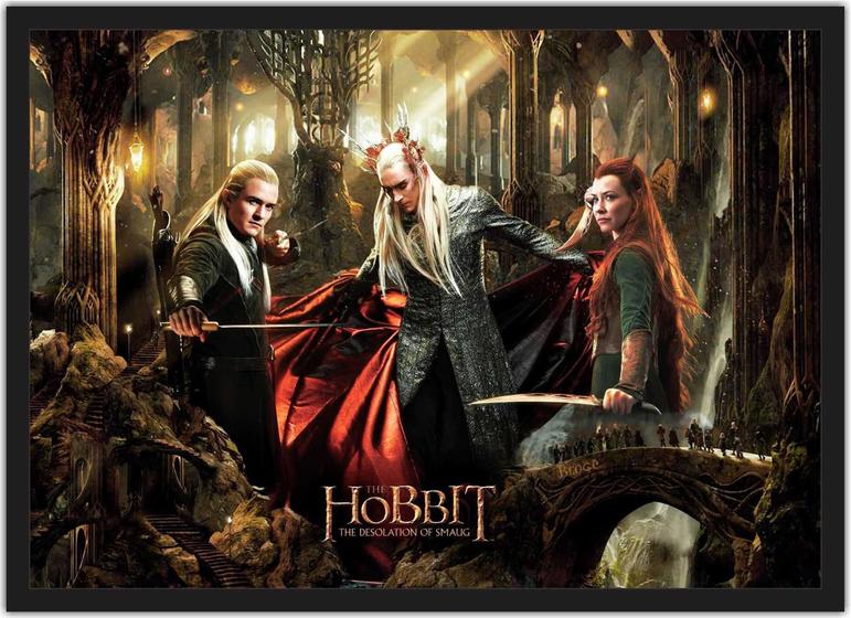 Imagem de Quadro Decorativo Senhor Dos Anéis Filmes Cinema Salas Quartos Decorações Com Moldura