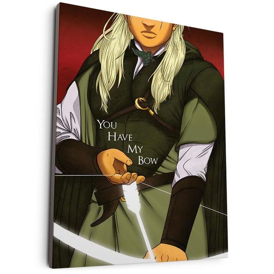 Quadro Decorativo Senhor dos Anéis You Have My Bow Menor preço em Quadro Decorativo Senhor dos Anéis You Have My Bow