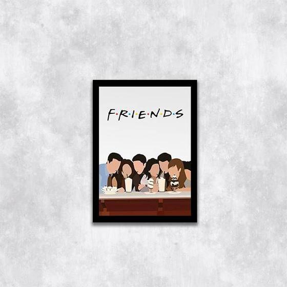 Imagem de Quadro Decorativo Seriado Friends 33x24cm - com vidro