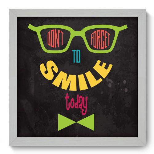 Imagem de Quadro Decorativo - Smile - 33cm x 33cm - 032qdrb