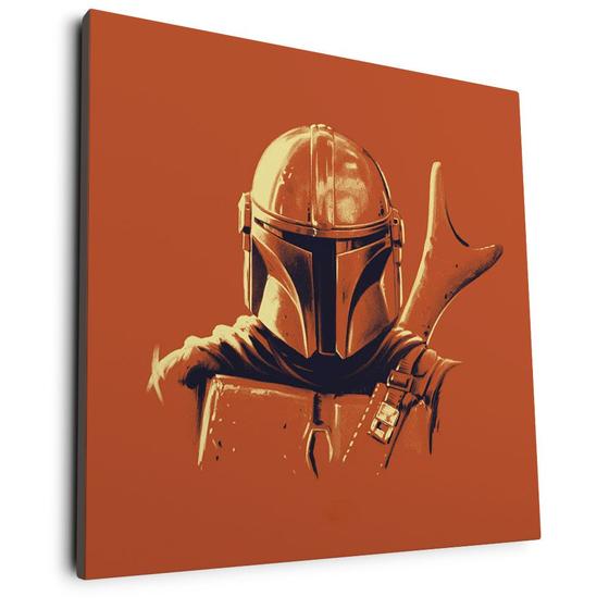 Imagem de Quadro Decorativo Star Wars Mandalorian Arte Estilo Giz