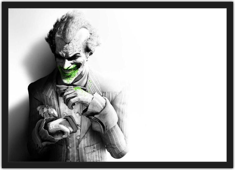 Imagem de Quadro Decorativo Super Heróis Coringa Joker Com Moldura