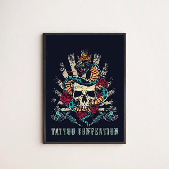 Imagem de Quadro Decorativo Tatoo Convention 45x34cm - com vidro