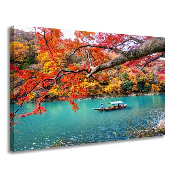 Imagem de Quadro Decorativo Tela Canvas Paisagem Cores Vivas 60cm X 85cm Linha Premium