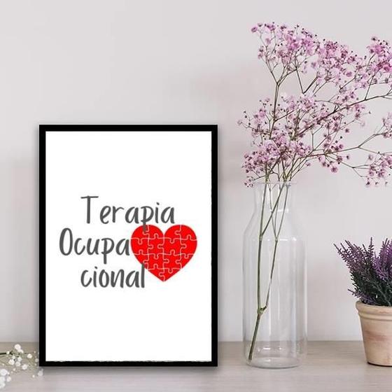 Imagem de Quadro Decorativo Terapia Ocupacional 45X34Cm