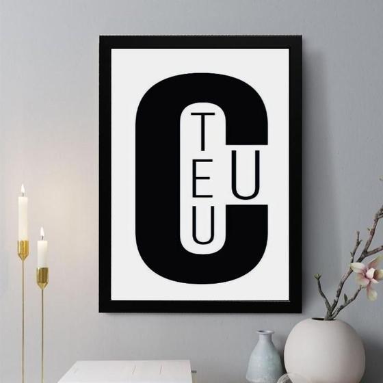 Imagem de Quadro Decorativo Teu C(E)U 45X34Cm - Com Vidro
