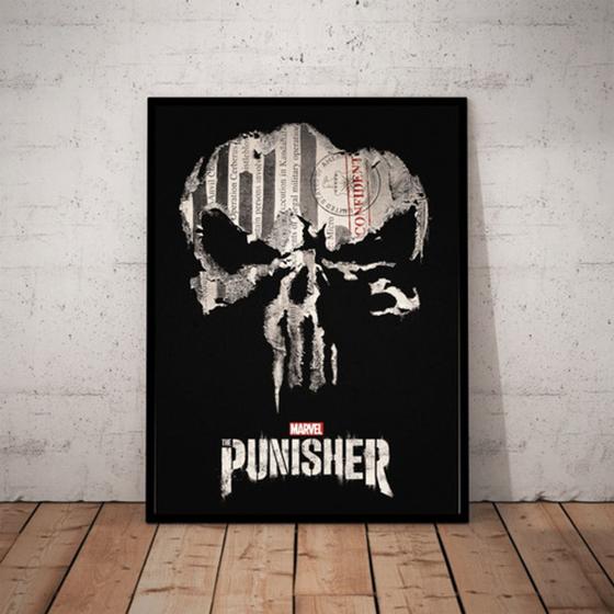 Imagem de Quadro Decorativo The Punisher Arte Serie O Justiceiro