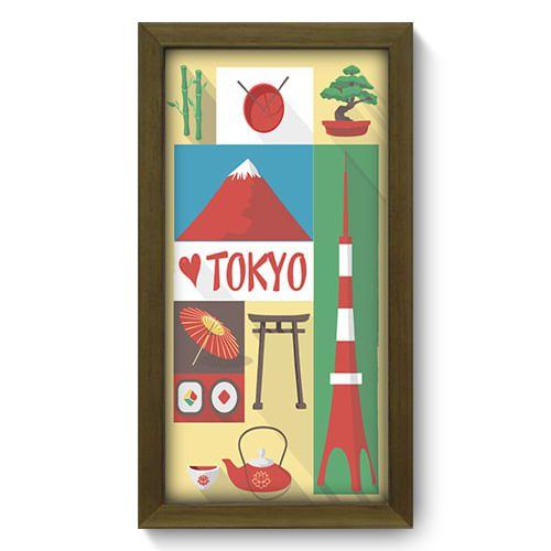 Imagem de Quadro Decorativo - Toquio - 19cm x 34cm - 245qdmm