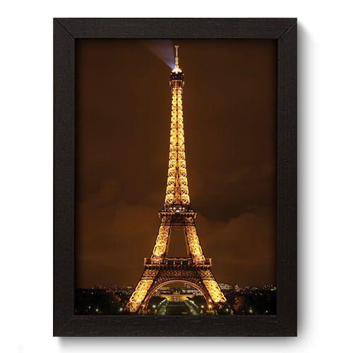 Imagem de Quadro Decorativo - Torre Eiffel - 19cm x 25cm - 112qnmap