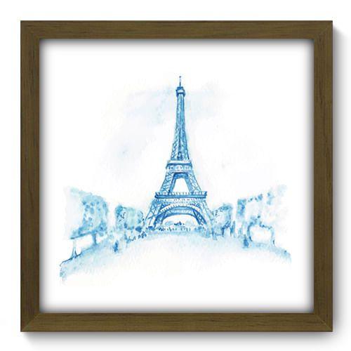 Imagem de Quadro Decorativo - Torre Eiffel - 33cm x 33cm - 136qdmm