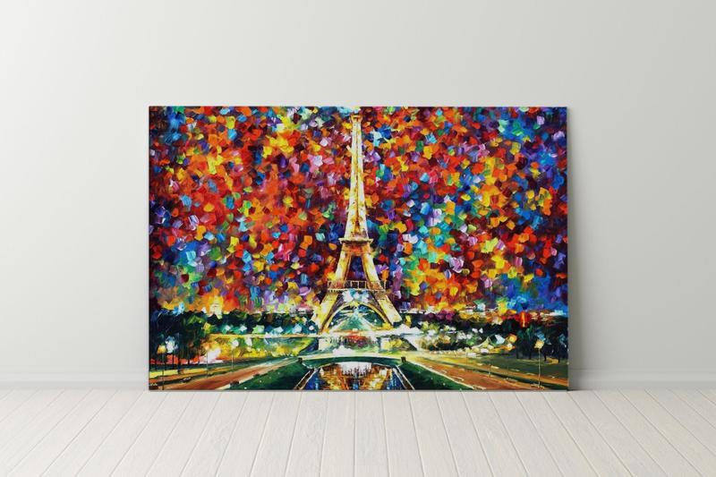 Imagem de Quadro Decorativo Torre Eiffel Canvas 50x70  - Foto Paulista