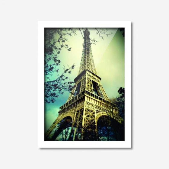 Imagem de Quadro Decorativo Torre Eiffel Real Los Quadros Branco