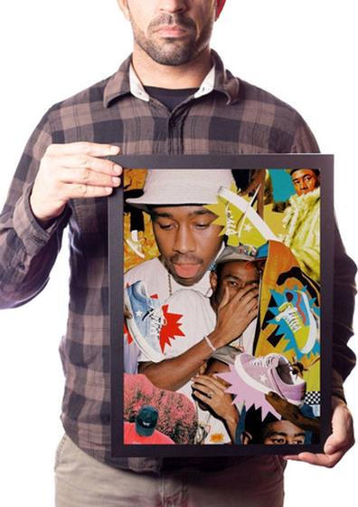 Imagem de Quadro Decorativo Tyler, The Creator Rapper Poster Moldurado