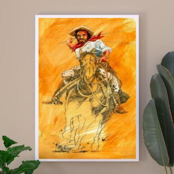 Imagem de Quadro Decorativo Umbanda Boiadeiro 33X24Cm