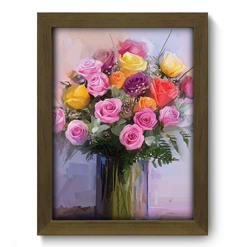 Imagem de Quadro Decorativo - Vaso de Flores - 19cm x 25cm - 119qdfm